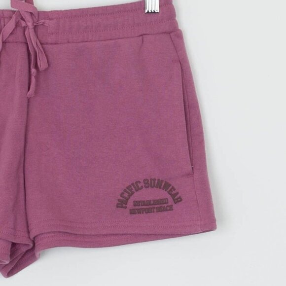 Pacsun Womens Logo Pullon Sweat Shorts Size XS Drawstring Loungewear Casual - Picture 2 of 7